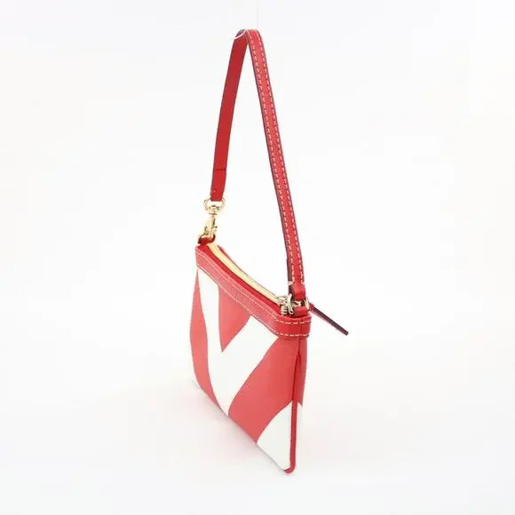 Dooney & Bourke Red Chevron Bag / Wristlet - Picture 4 of 7